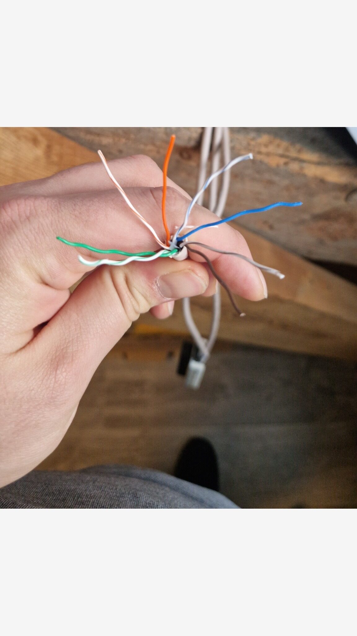 Separate cable pairs