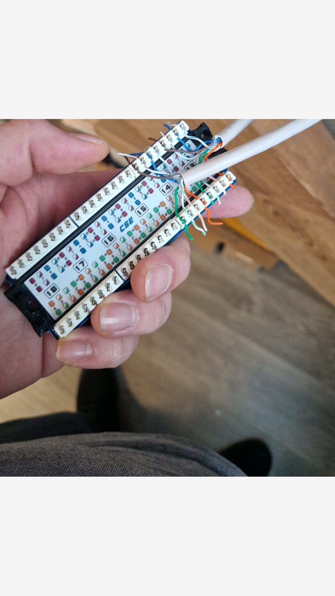 Punch down conductors