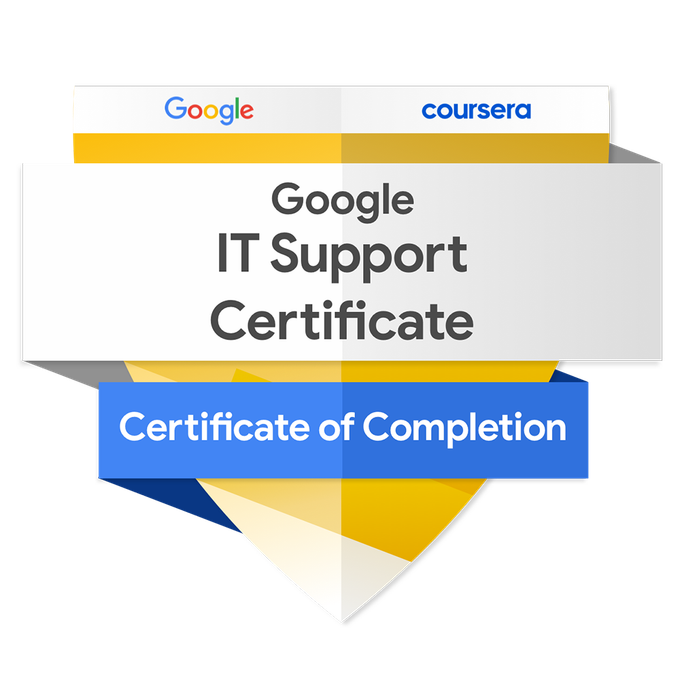 Google IT Support Certificate Badge
